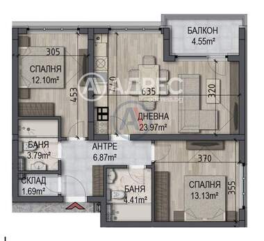 Verkauf - Wohnung in Owtscha Kupel,  Sovia