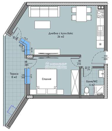 For sale - Apartment in Hristo Smirnenski,  Plovdiv