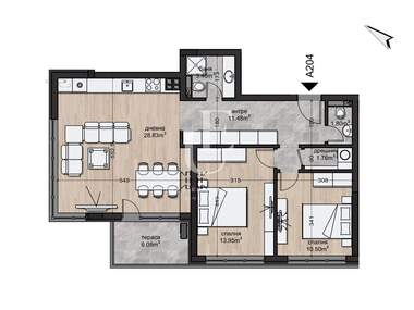 Satış - Apartman olarak Ovça Kupel,  Sofia