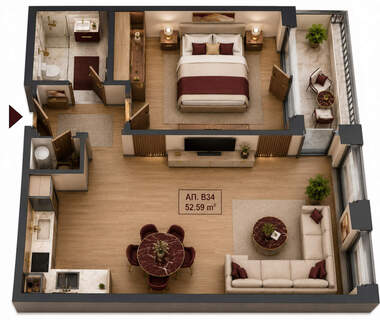 Satış - Apartman olarak Center,  Sofia