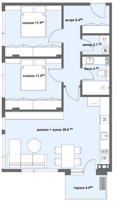 Vânzare - Apartament în Aiazmoto,  Stara Zagora