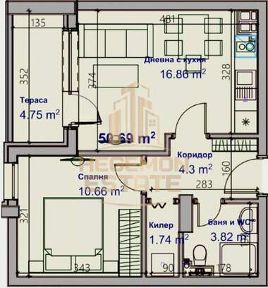 Satış - Apartman olarak Mladost 1,  Varna