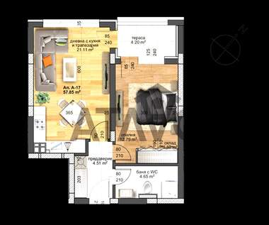 Vânzare - Apartament în Otdih i kultura,  Plovdiv