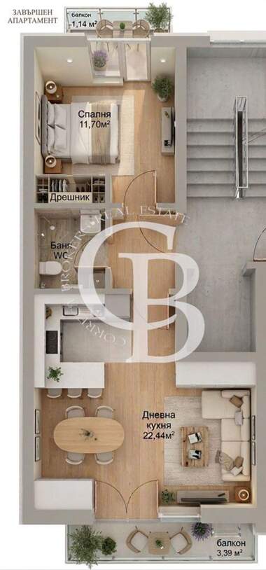 Satış - Apartman olarak Center,  Varna