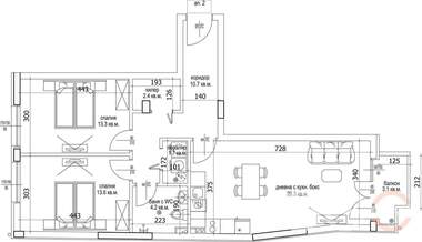 Satış - Apartman olarak Cveten kvartal,  Varna