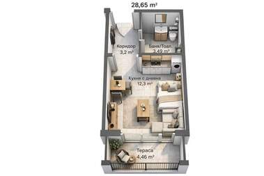 Satış - Apartman olarak Iztok,  Targovishte