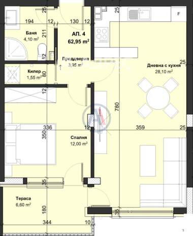 Vânzare - Apartament în Vinița,  Varna