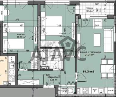 Satış - Apartman olarak Trakia,  Plovdiv