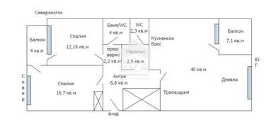 Продажа - Квартира в Бриз,  Варна