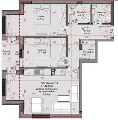Vânzare - Apartament în Center,  Stara Zagora