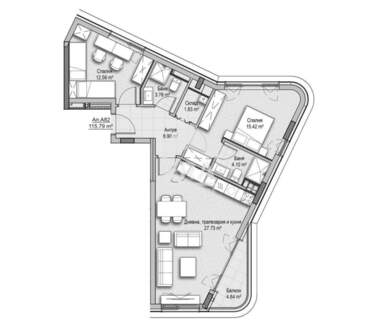 Satış - Apartman olarak Vitoşa,  Sofia