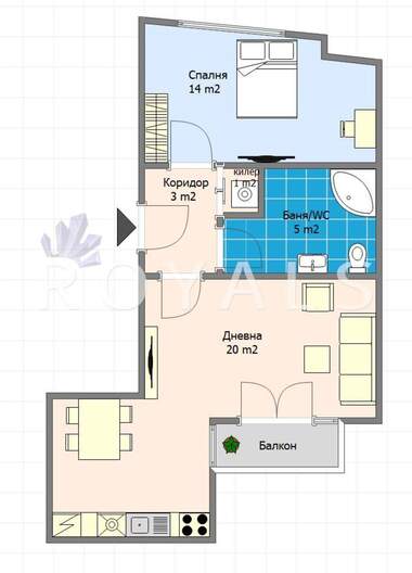 Verkauf - Wohnung in Grand Mol,  Warna