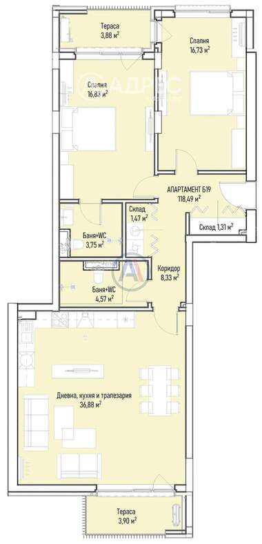 Verkauf - Wohnung in Mladost-4,  Sovia