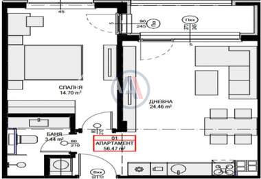 Vânzare - Apartament în Ovcea Kupel 2,  Sofia