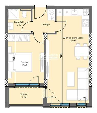 For sale - Apartment in Trakia,  Plovdiv