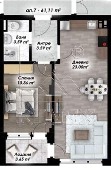 For sale - Apartment in Ostromila,  Plovdiv