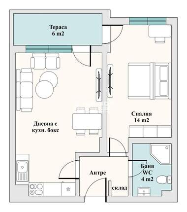 For sale - Apartment in Kiuchuk Parij,  Plovdiv