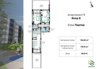Продажба - Апартамент в Промишлена зона - Юг,  Разград