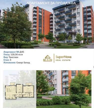 Satış - Apartman olarak Karşiaka,  Plovdiv