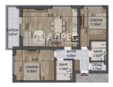 Verkauf - Wohnung in Owtscha Kupel,  Sovia