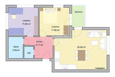 Satış - Apartman olarak Vinica,  Varna