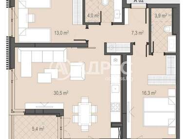For sale - Apartment in Borovo,  Sofia