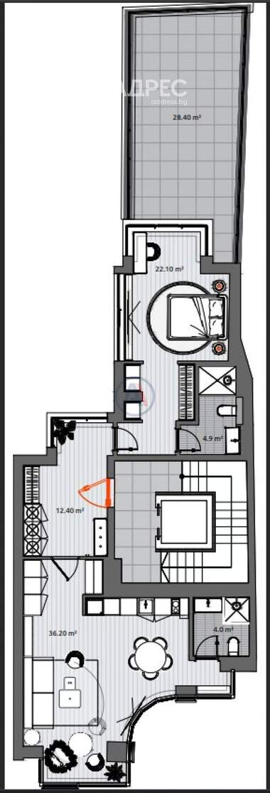 Satış - Apartman olarak Centar,  Burgas