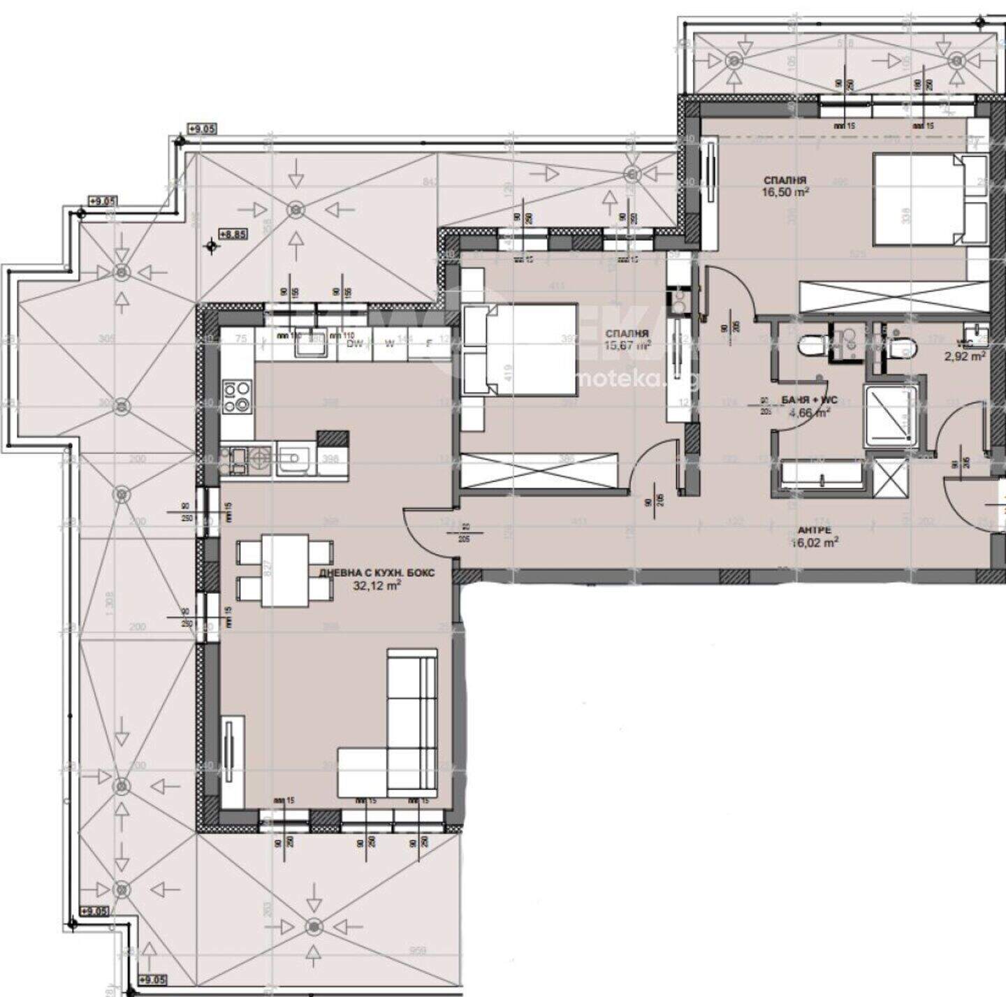 Üç odalı Apartman olarak Vitoşa, Sofia – fotoğraf 9