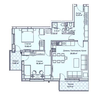 Vânzare - Apartament în Boiana,  Sofia
