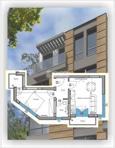 Satış - Apartman olarak Center,  Plovdiv