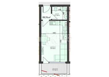 For sale - Apartment in Vazrajdane 4,  Varna
