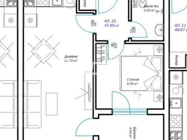 Vânzare - Apartament în Pceelina,  Varna
