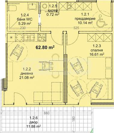 Verkauf - Wohnung in Troschewo,  Warna