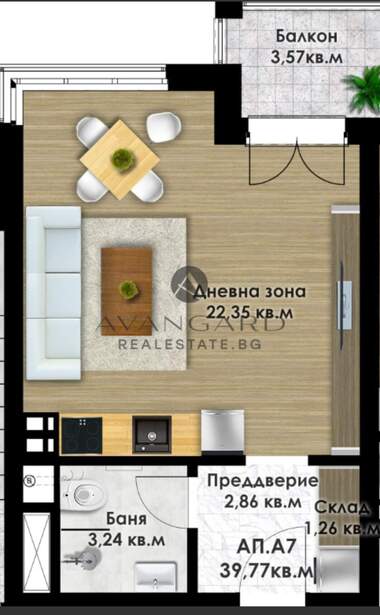 Продажба - Апартамент в Кючук Париж,  Пловдив