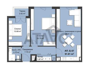Vânzare - Apartament în Hristo Smirnenski,  Plovdiv