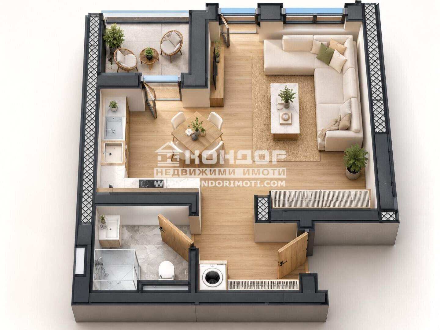 Tek odalı Apartman olarak Trakia, Plovdiv – fotoğraf 2