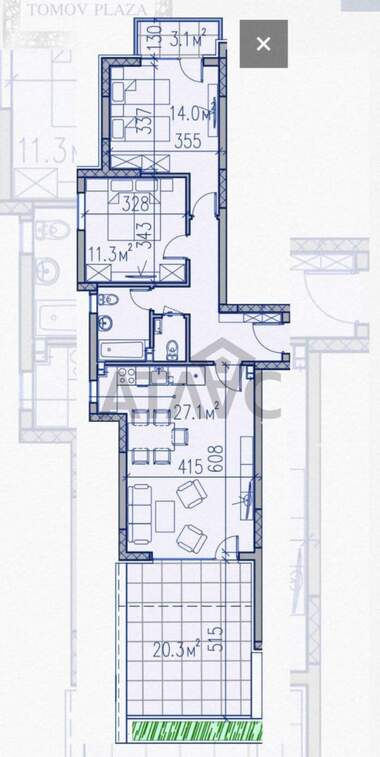 Vânzare - Apartament în Trakia,  Plovdiv