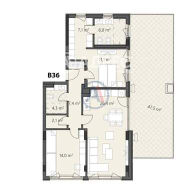 Продажа - Квартира в Овча Купел 2,  София