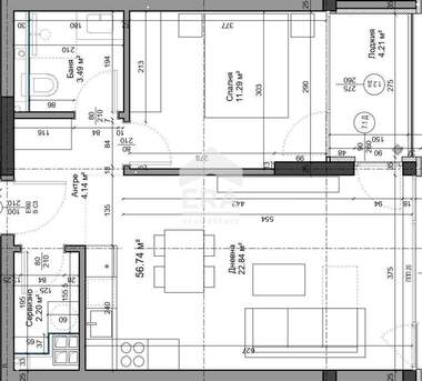 Satış - Apartman olarak k.k. Çayka,  Varna