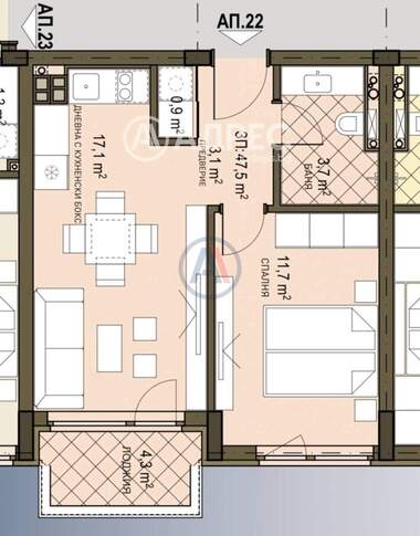 Satış - Apartman olarak Ovça Kupel 2,  Sofia