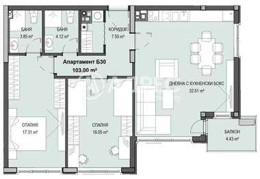 Satış - Apartman olarak Krastova vada,  Sofia