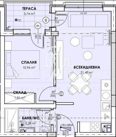 Verkauf - Wohnung in Ostromila,  Plowdiw