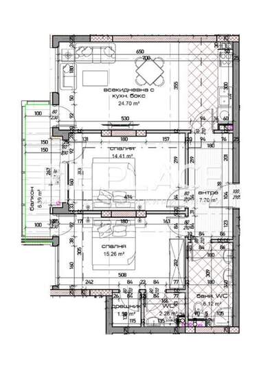 Verkauf - Wohnung in Mladost 1,  Warna