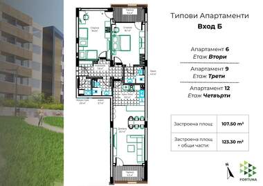 Продажба - Апартамент в Промишлена зона - Юг,  Разград