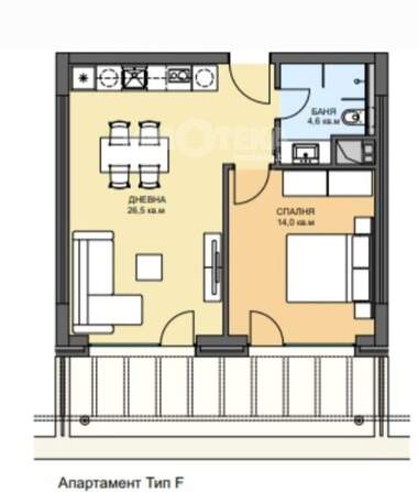 For rent - Apartment in Manastirski livadi-Iztok,  Sofia
