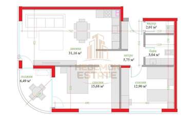 Vânzare - Apartament în Troșevo,  Varna