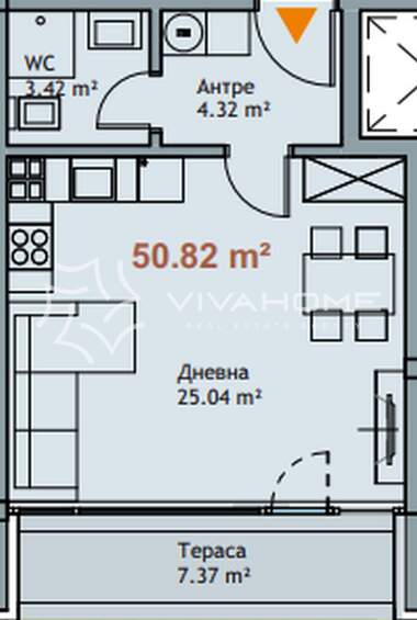 Satış - Apartman olarak k.k. Çayka,  Varna