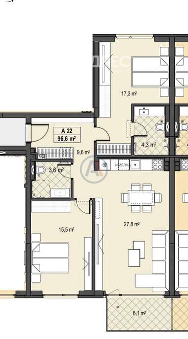 Vânzare - Apartament în Boiana,  Sofia