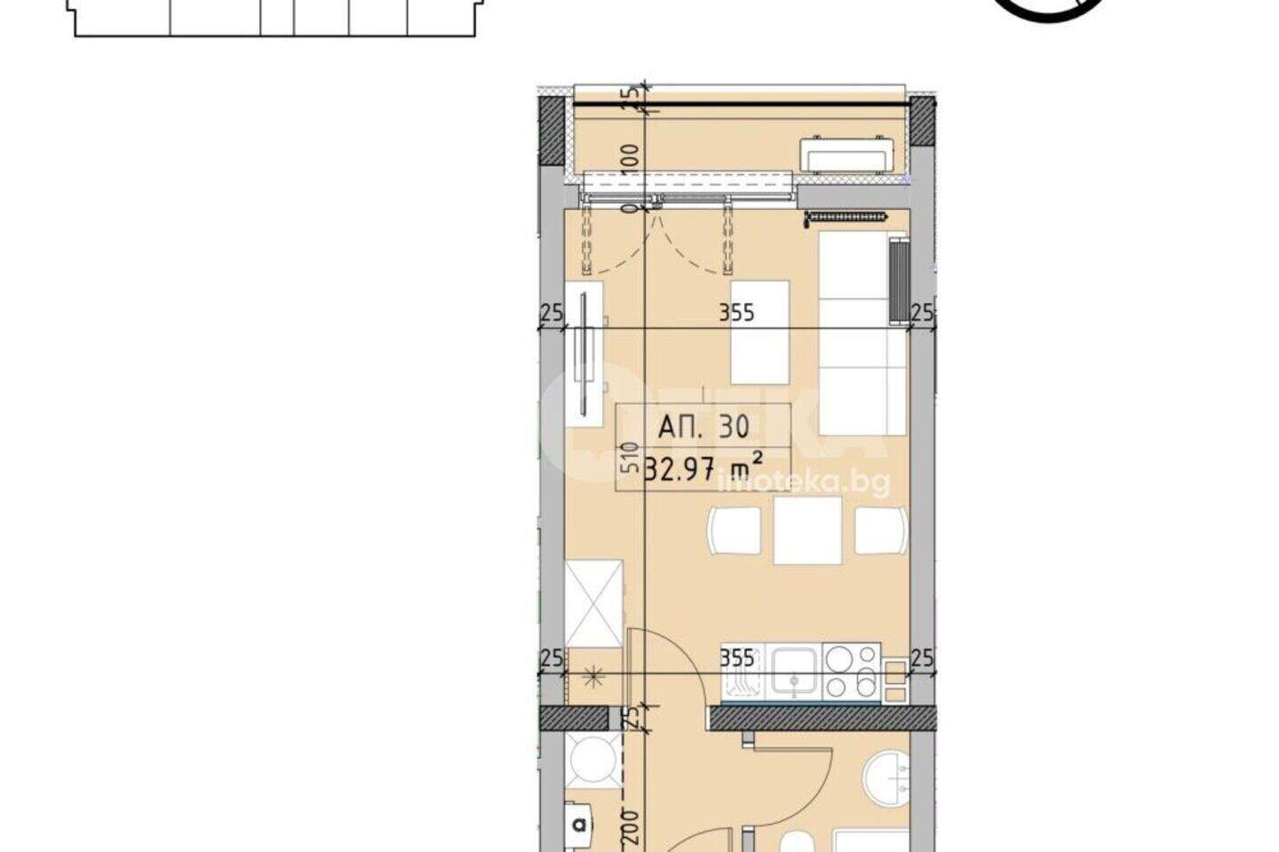 Studio Apartment in Malinova Dolina, Sofia – photo 3