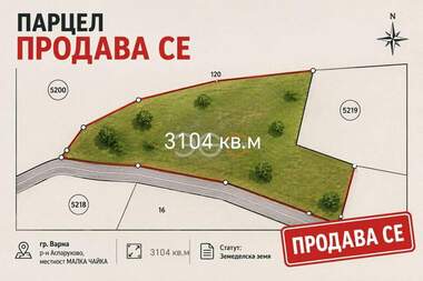 Продажба - Парцел за строителство в Аспарухово,  Варна